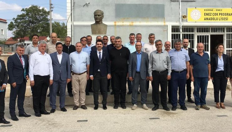 Enez Kaymakamı Tutal muhtarlar ile bir araya geldi