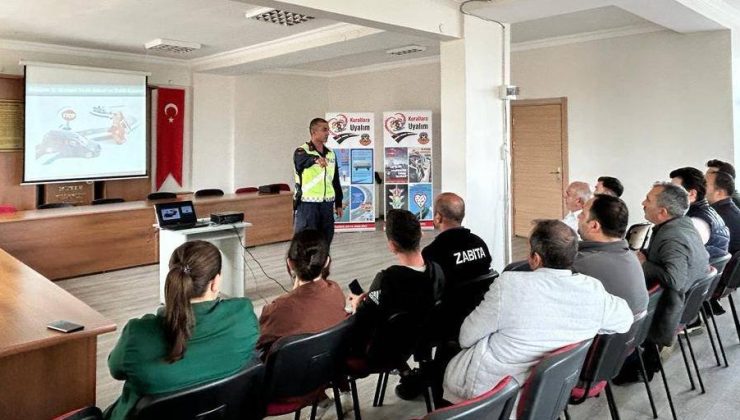 Jandarma ekipleri itfaiye ve zabıta ekiplerine eğitim verdi