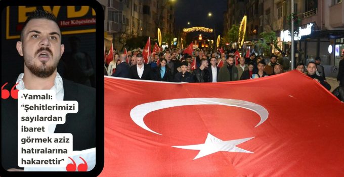 Şehitlerimizi saygı ile anan kalabalık teröre lanet okudu