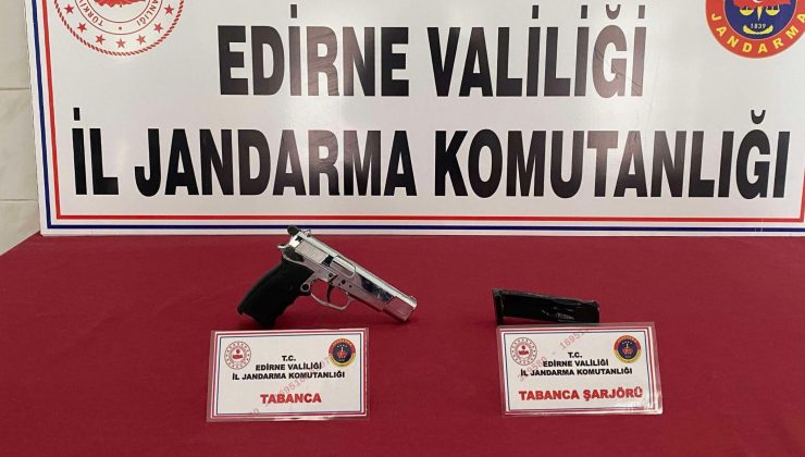 Yenice Köyü’nde üstü aranan şüpheliden tabanca ele geçirildi