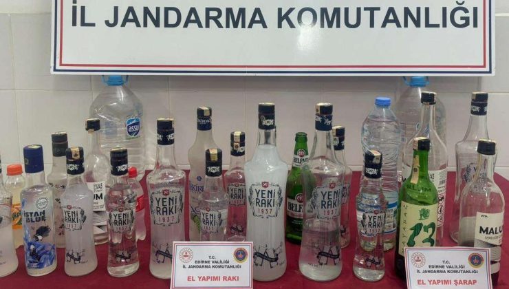 İpsala’da sahte içki yakalandı