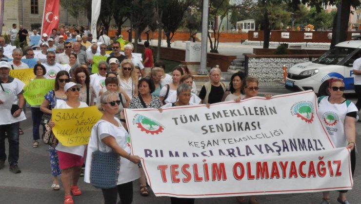 Emekli maaşlarına yapılan zam oranları protesto edildi: “Hali hazırda iktidarın maaş artışı dediği şey, zam veya maaş artışı değil”