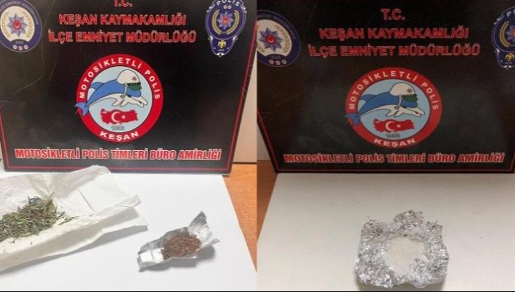 3 kişiden uyuşturucu çıktı