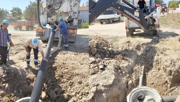 Kumdere kanalizasyon onarım çalışması tamamlandı
