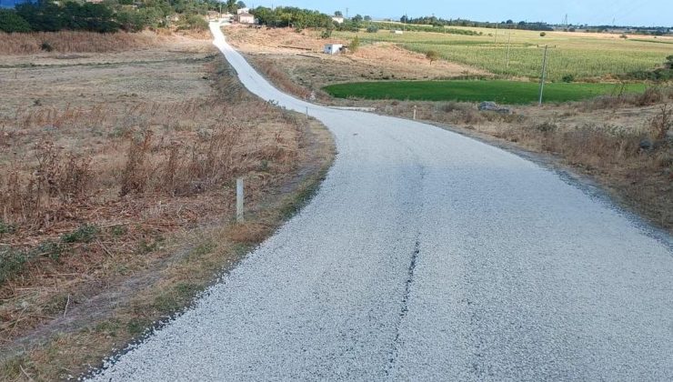 3 km’lik bir yol daha tamamlandı