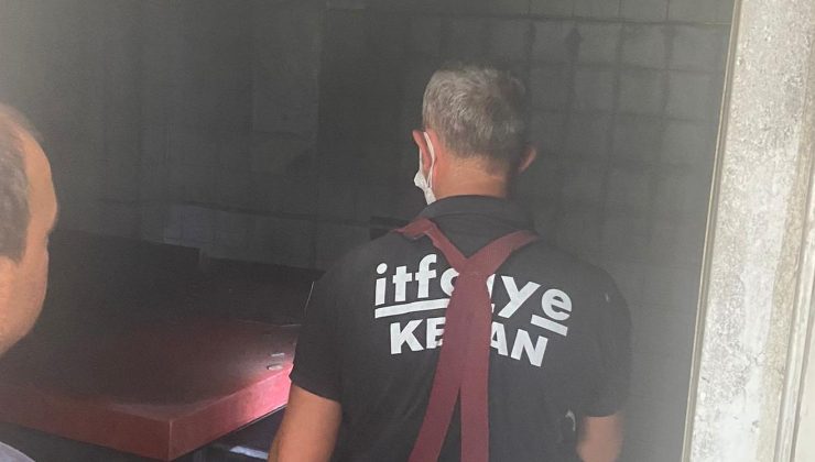 Mezbaha’da çıkan yangın büyümeden söndürüldü