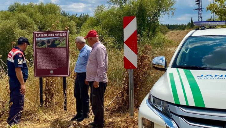Tarihi köprünün son durumu gözlemlendi