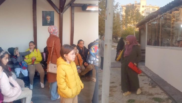 Site yönetiminden çocuklar için hem ısıtmalı hem de kapalı durak…