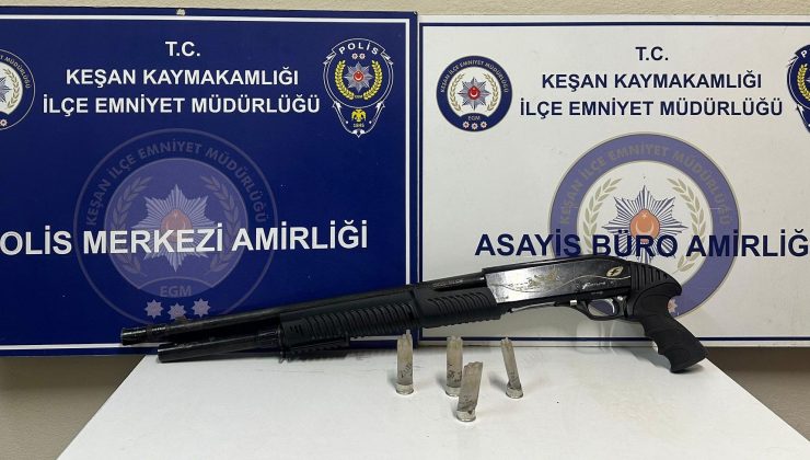 Emniyetin yılbaşı uygulamalarında 3 adet ruhsatsız av tüfeği ele geçirildi