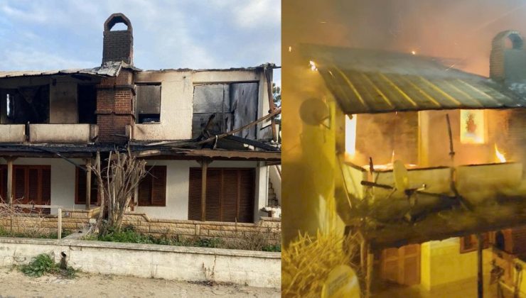 Yazlıktaki yangın korkuttu