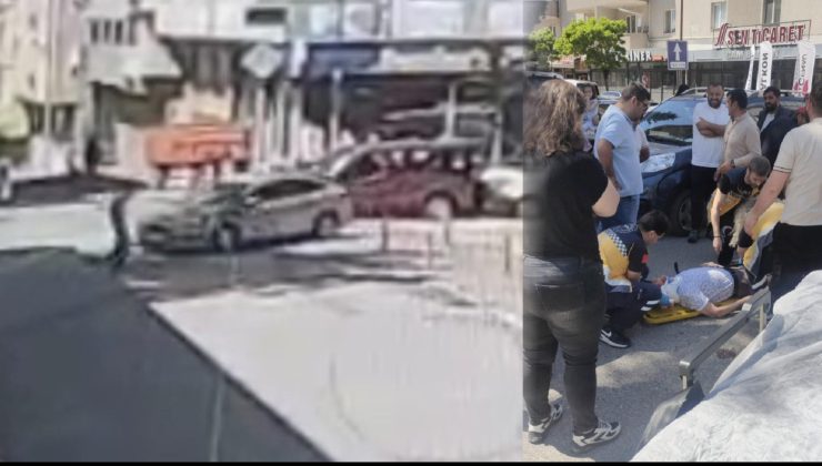 Karşıdan karşıya geçmek isteyen yayaya otomobil çarptı