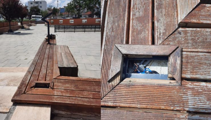Vatandaşlar Müze bahçesindeki açık kablolar için uyardı