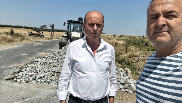 CHP İpsala İl Genel Meclis Üyeleri yol çalışmalarını yerinde inceledi