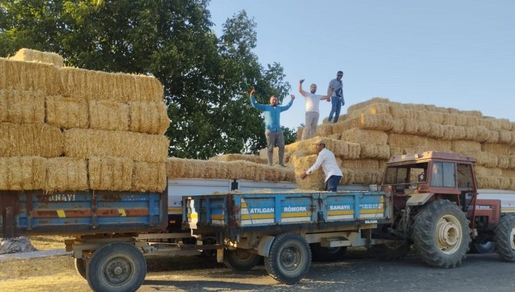 Malkara’dan Şarköy’e 150 ton saman yardımı…