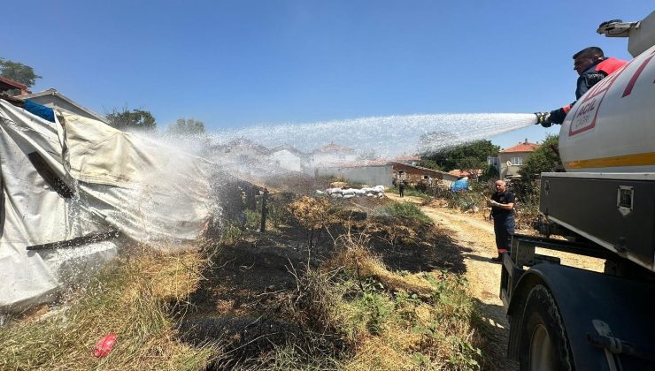 Ot yangını erken müdahale ile söndürüldü