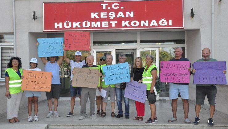 Erikli’deki “Atıklar” için toplanan imzalar Keşan Kaymakamlığı’na teslim edildi