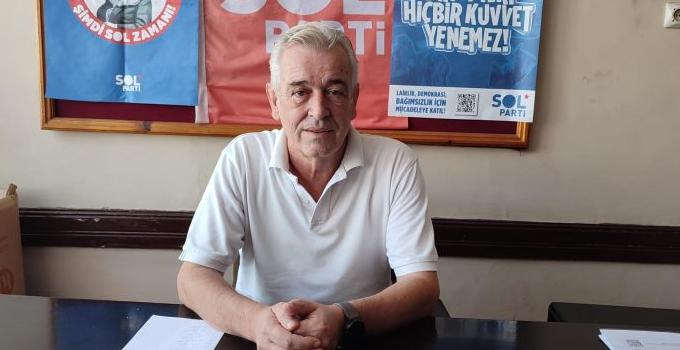 Sol Parti Keşan İlçe Başkanı Ali Erol Durmaz: “Saray rejimi, kamu emekçisini yoksulluğa mahkum ediyor rejime karşı birleşelim!”