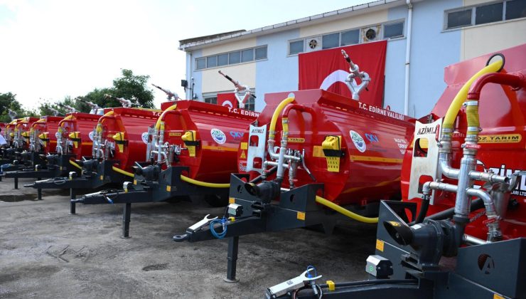 70 köye yangın söndürme su tankeri verildi