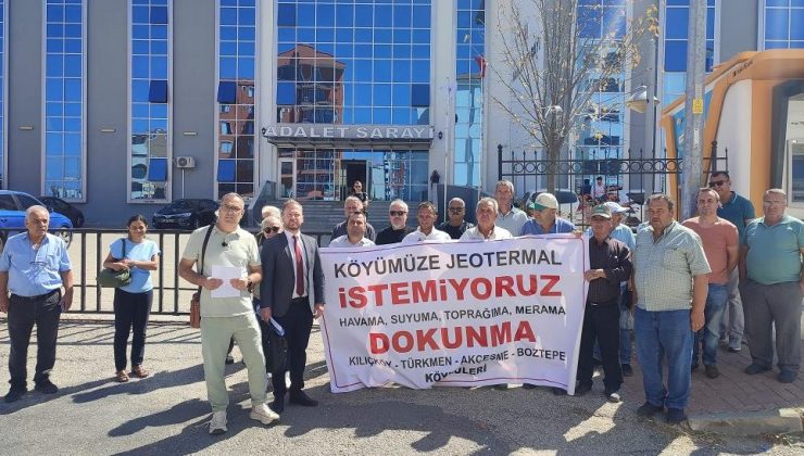 4 köyü kapsayan jeotermal araması için yürütmenin durdurulması talepli iptal davası