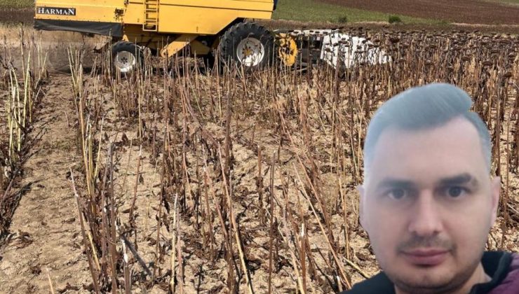 Çiftçi Ahmet Ergenç kuraklık kaynaklı düşen verimlere dikkat çekti