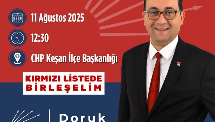 Doruk Sarmış, adaylık açıklamasını 11 Ağustos’ta yapacak
