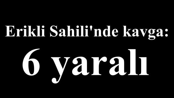 Erikli Sahili’nde kavga: 6 yaralı