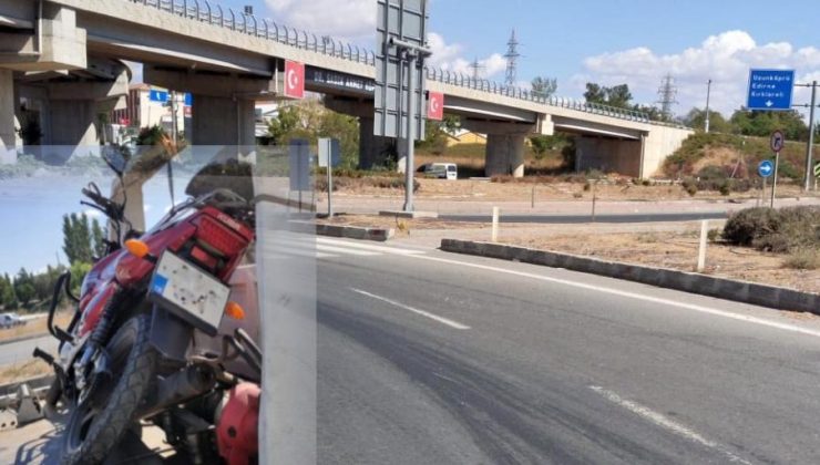 Kontrolden çıkan motosiklet devrildi: 1 yaralı