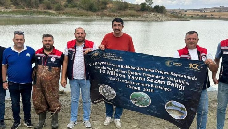 İpsala’da 10.5 milyon sazan balığı yavrusu üretildi