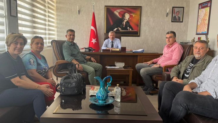 DOÇEK yönetimi Kaymakam Mercan’ı ziyaret etti