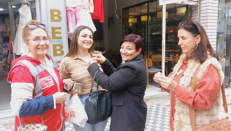 CHP Kadın Kolları 1-31 Ekim Meme Kanseri Farkındalık Ayı’nda pembe kurdele taktı