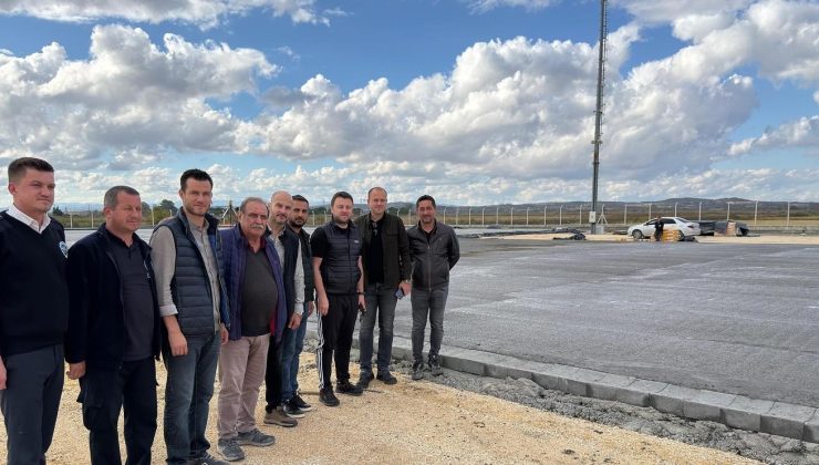 İbrahim Girgin Tır Parkı’nda zemine beton döküldü