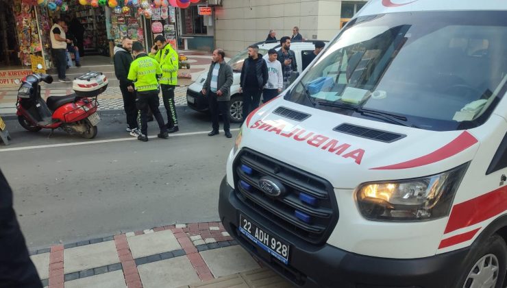 Motosikletin çarptığı yaya yaralandı