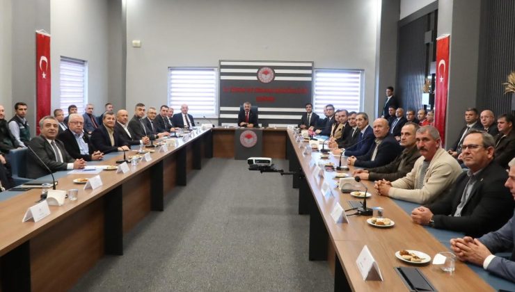 Tarım alanlarının sulanması ve alınacak önlemler masaya yatırıldı