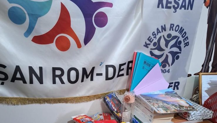 ROM-DER 100 öğrenciye kırtasiye ve giyim desteğinde bulundu