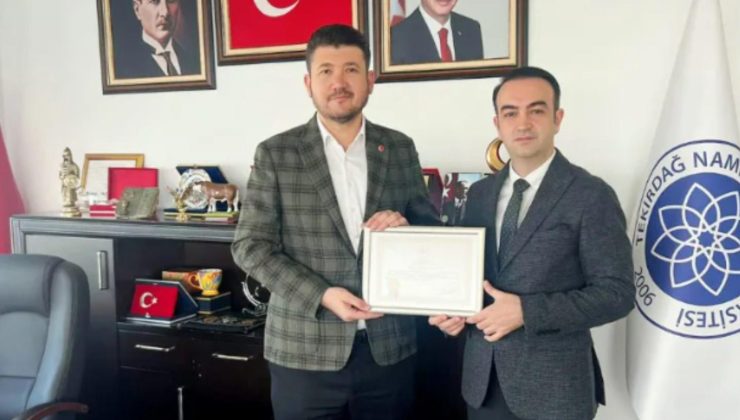 NKÜ’ye “Beslenme Dostu İş Yeri” belgesi verildi