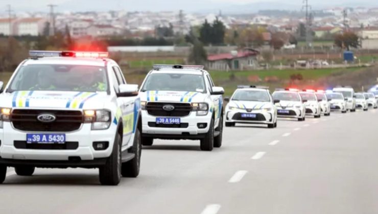 Kırklareli’nde yeni polis araçları hizmete alındı