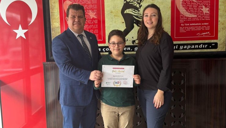 FSM İlkokulu öğrencisi Konçe matematik ve bilim olimpiyatlarında başarı elde etti