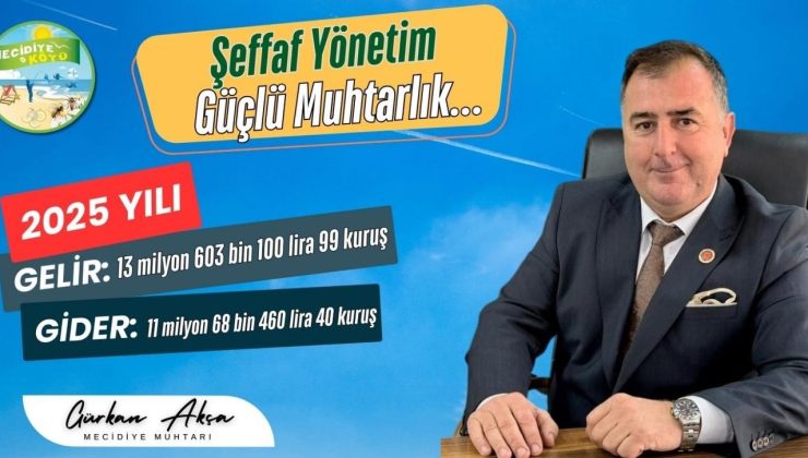 Mecidiye’de gelir artıyor