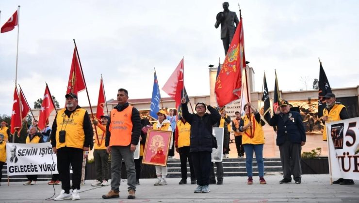 Keşan’da karşılanan “57’nci Alay” korteji Çanakkale’ye uğurlandı