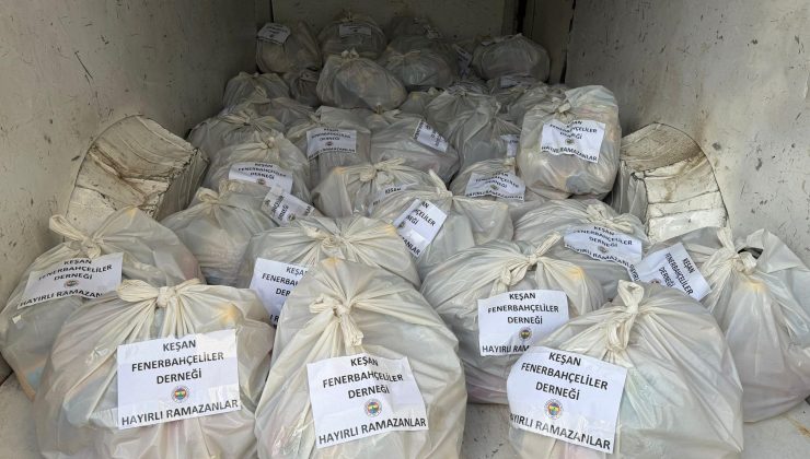 Keşan Fenerbahçeliler Derneği’nden ihtiyaç sahiplerine erzak yardımı…