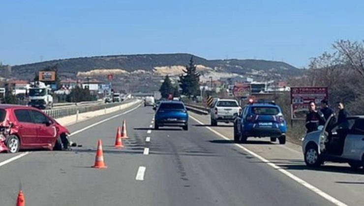 Malkara yolunda kaza: 1 yaralı