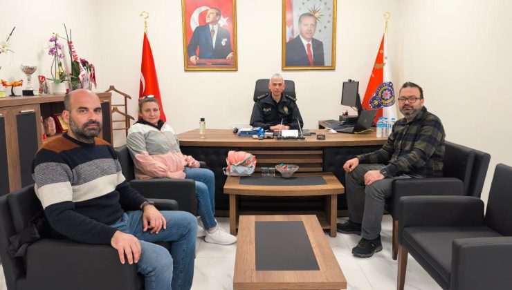 Gazeteciler, Keşan İlçe Emniyet Müdürü Arpak’ı Polis Haftası nedeniyle ziyaret etti