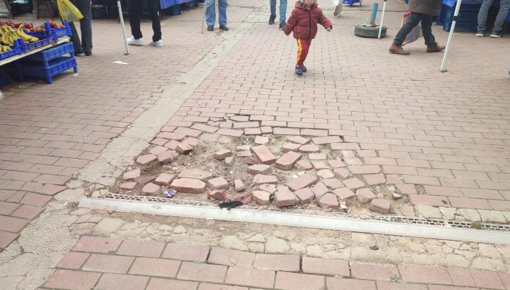 Pazaryerinde zorlu alışveriş…