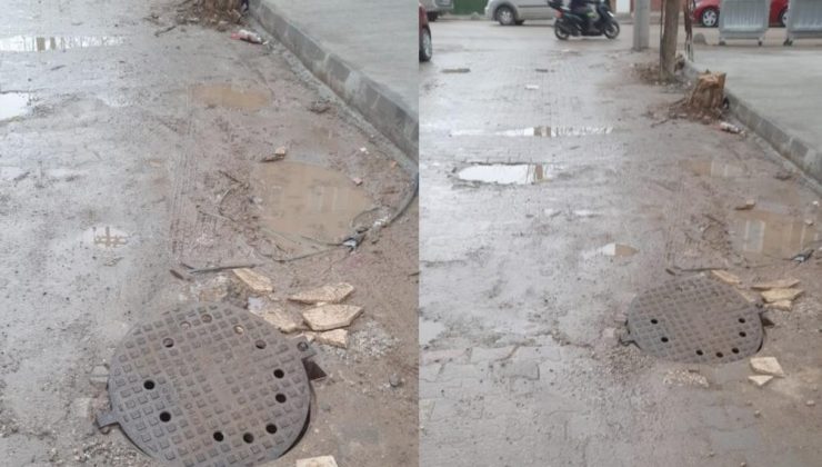 Mahalleliden “çamur ve tehlike” isyanı: “Müteahhit belediyeye, belediye müteahhite suç atıyor”