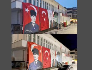 İpsala Belediyesi’nin astığı ters bayrak tepkilerin ardından düzeltildi