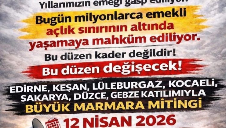 TES Keşan Temsilciliği 12 Nisan’daki mitinge araç kaldıracak