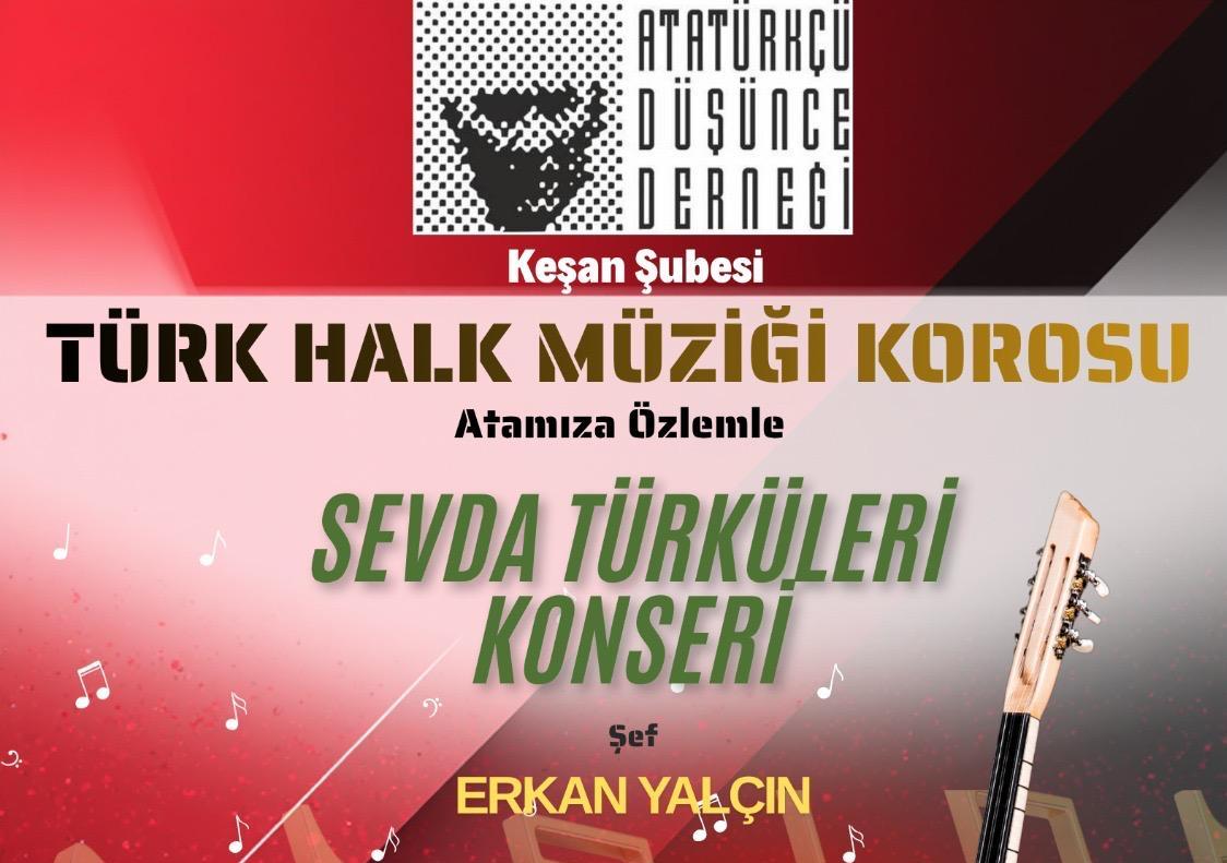 ADD Keşan Şubesi THM Konseri 15 Mayıs’ta…