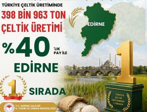 Edirne, bitkisel üretimde zirvede