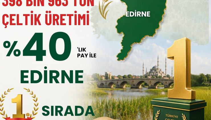 Edirne, bitkisel üretimde zirvede