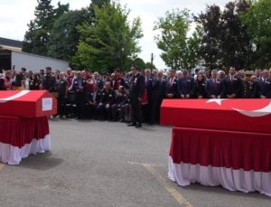 Şehit düşen polis memurları son yolculuklarına uğurlandı